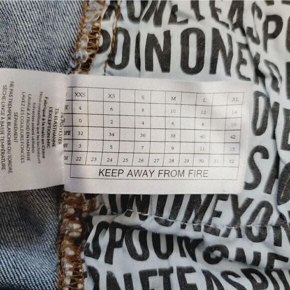 One Teaspoon Freebirds II Low Waist Stretch Fitted Leg Step Hem Zipper Ankle 27 - Picture 11 of 13